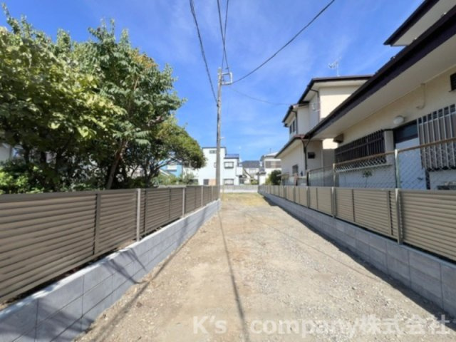 茅ヶ崎市東海岸南5丁目　建築条件なし　売地　B区画の外観|協定通路部分◇