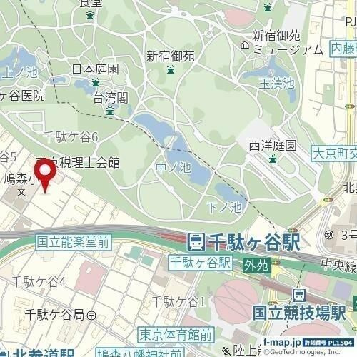 ＣＥＮＴＲＡＬ　ＧＡＲＤＥＮ　ＲＥＳＩＤＥＮＣＥ　ＴＯＫＹＯの地図