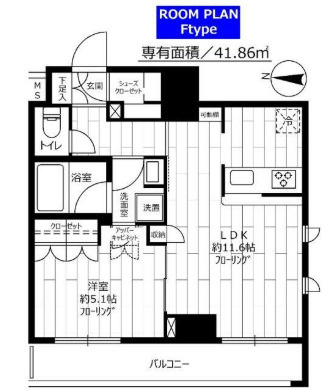 ステージファースト菊川アジールコートの間取り