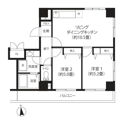 シティコア鶴見の間取り