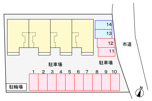 クレシータ・Kの区画図