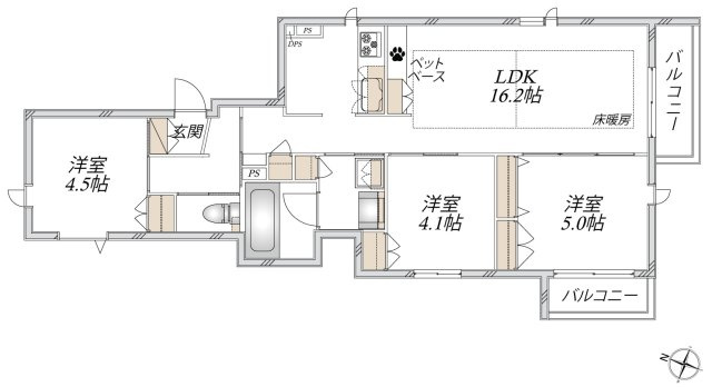 仮）西大井５丁目メゾン(10)の間取り