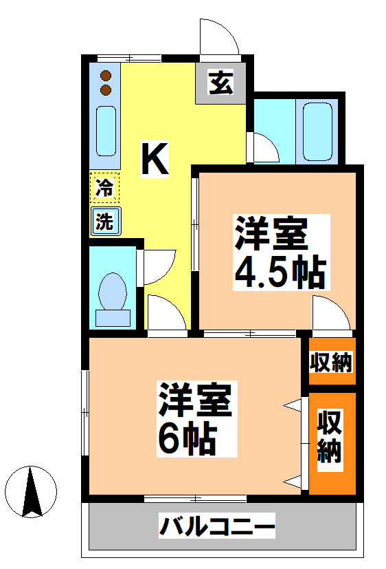 マークンコーポの間取り