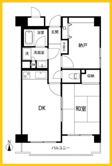 【間取り】 | 新横浜ガーデンコートBサイド