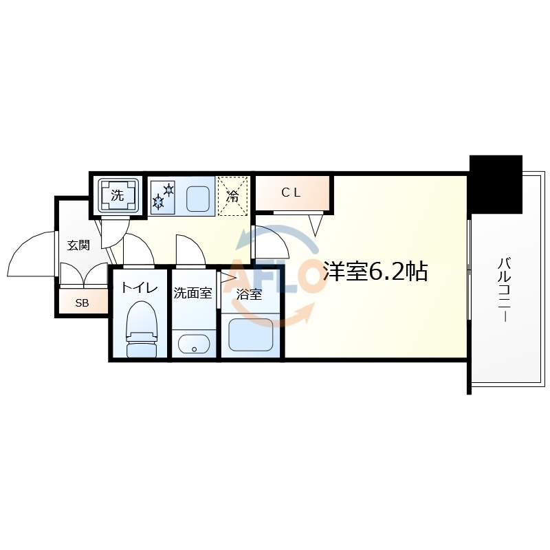 レジュールアッシュ緑橋駅前の間取り|レジュールアッシュ緑橋　間取り