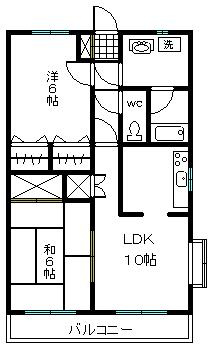 巴町コロンバスタワーの間取り