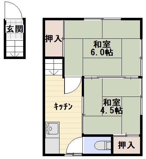 【間取り】 | 千住東二丁目貸家