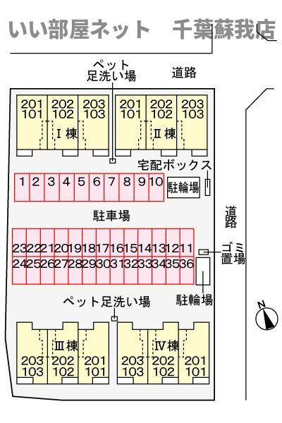 パレス　ハンド　Ⅲの区画図