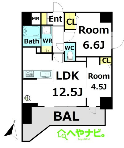 【間取り】 | S-RESIDENCE高岳clarity(クラリティ)