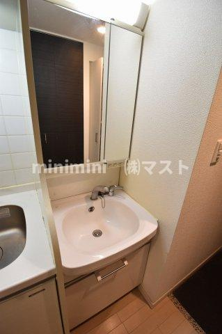 大阪市中央区南新町２丁目の賃貸マンションの洗面所