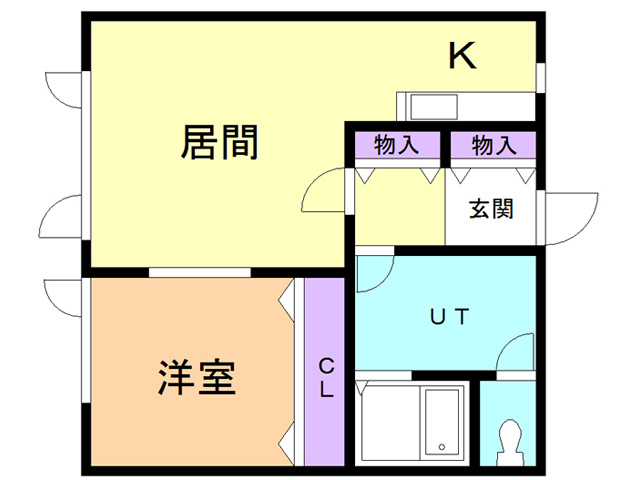 ハイツ紫苑青葉の間取り