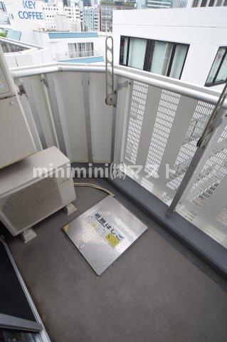 大阪市北区菅原町の賃貸マンションのバルコニー