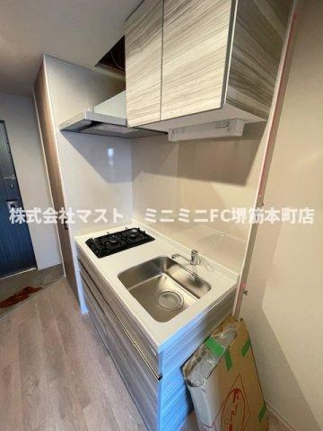 大阪市東成区東中本２丁目の賃貸マンションのキッチン