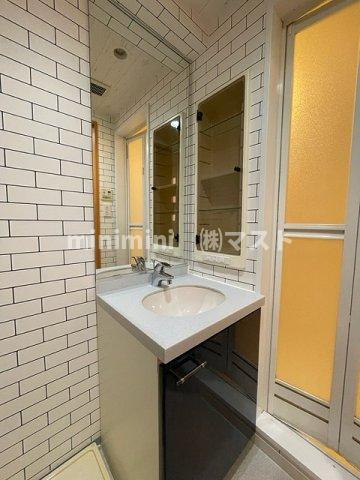 大阪市中央区本町橋の賃貸マンションの洗面所