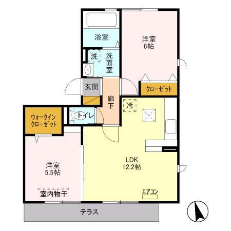 パラシオン　Aの間取り