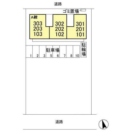 パラシオン　Aの区画図