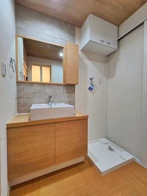b’CASA東伏見の洗面所