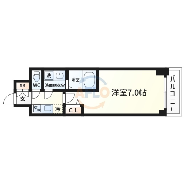 ファステート難波デラックスの間取り|ファステート難波デラックス　間取り

