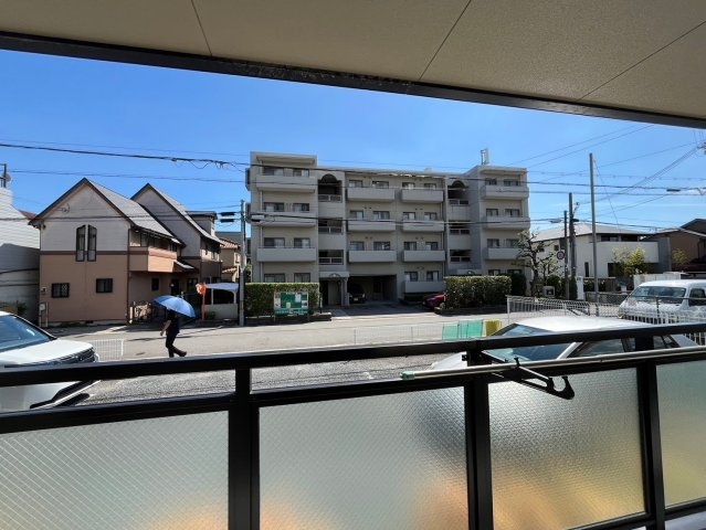 芦屋市伊勢町の賃貸マンションのバルコニー