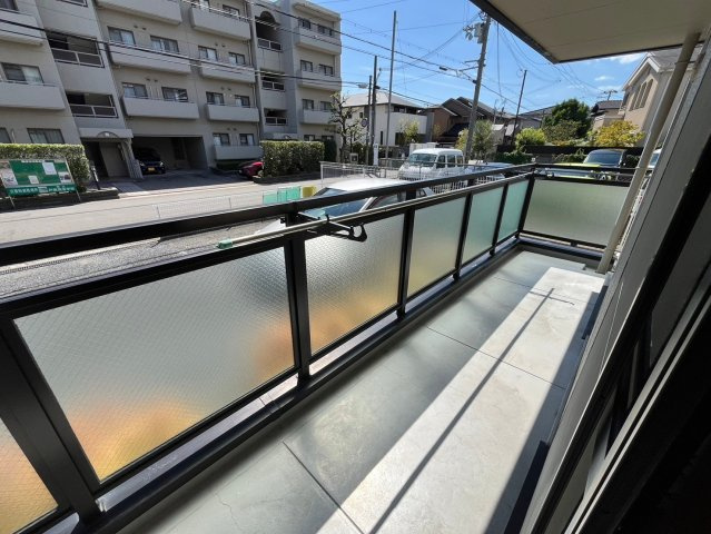 芦屋市伊勢町の賃貸マンションのバルコニー