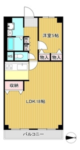 神戸市灘区大石東町１丁目の賃貸マンションの間取り