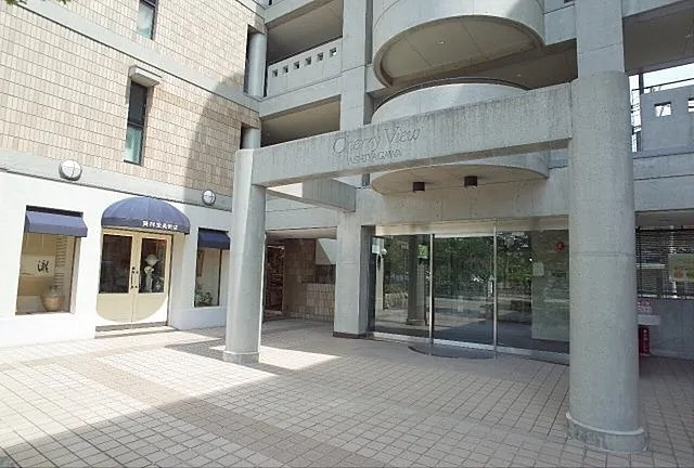 芦屋市松ノ内町の賃貸マンションのエントランス