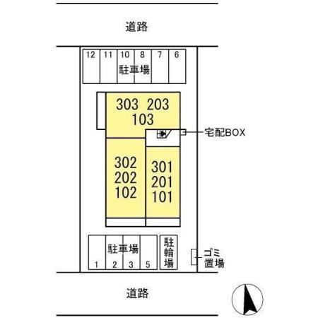 フォーリア　Aの区画図
