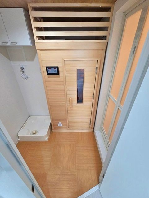 b’CASA東伏見の洗面所