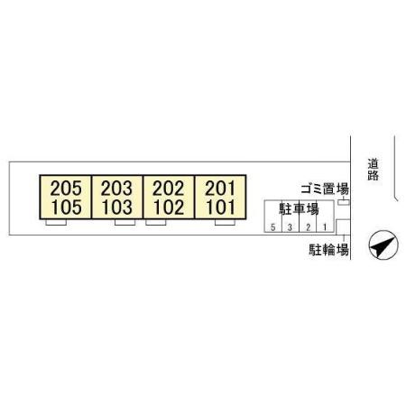 プラシード　カーサⅠの区画図