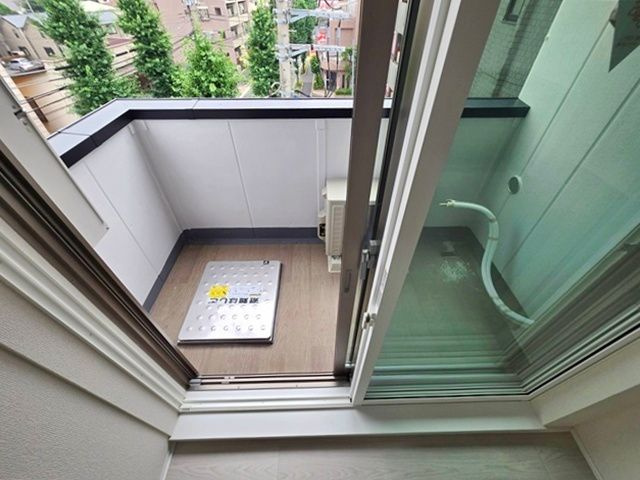 b’CASA東伏見のバルコニー