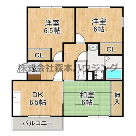 【間取り】 | 　メイコータウンⅠ