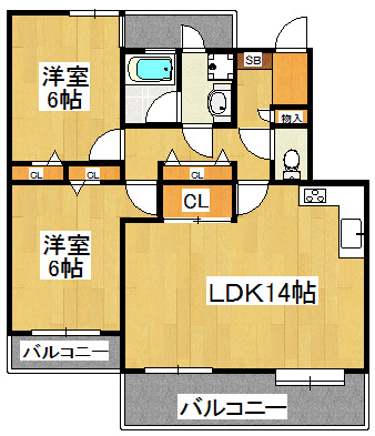 フェアリークリスタル市川の間取り