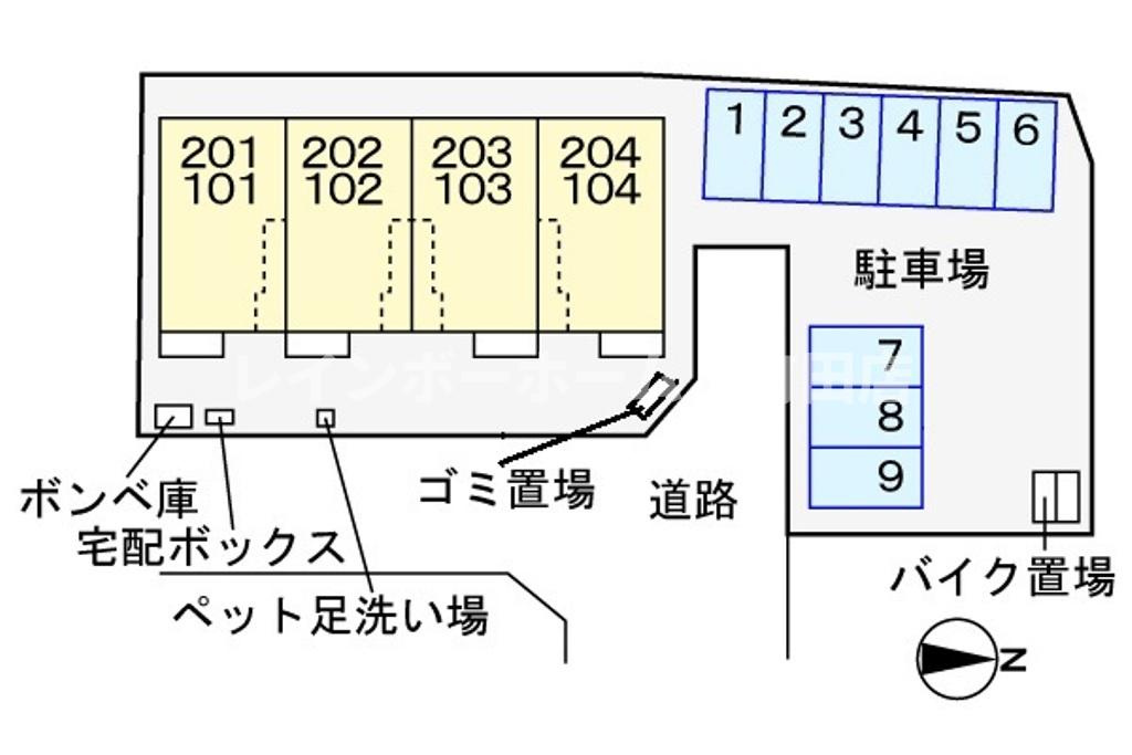 マカロン.m※初期費用分割あと払いサービス利用可能物件の区画図