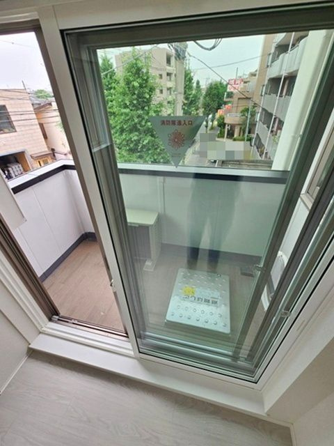 b’CASA東伏見のバルコニー