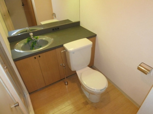 コンパクトで使いやすいトイレです♪