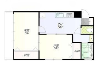 【間取り】 | 宇佐見マンション | 間取りです。