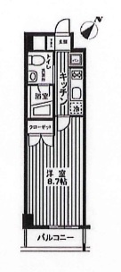 カスタリア神保町の間取り