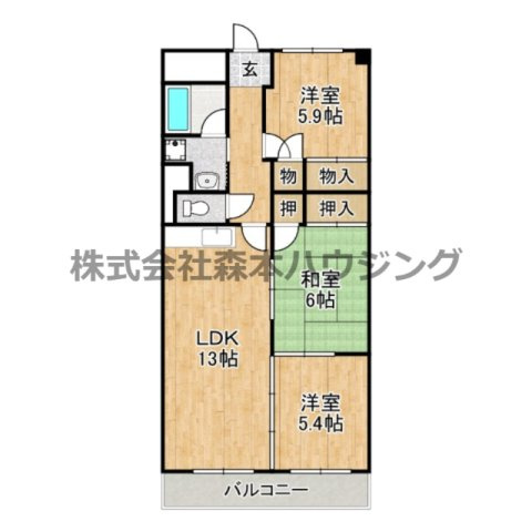 【間取り】 | 　ブランカ・ベルヴィル