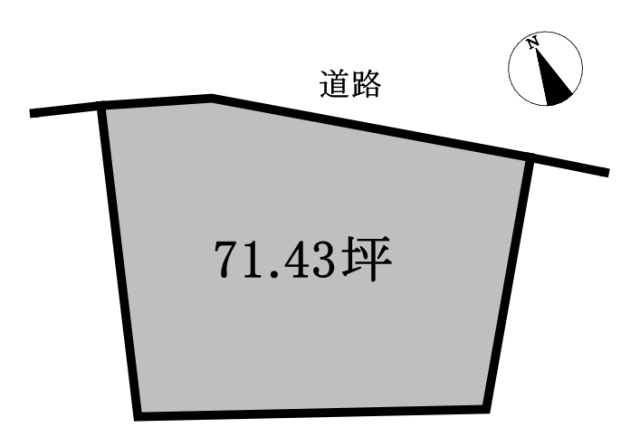 砥部町宮内土地の土地図