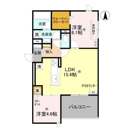エクレール沢之町の間取り
