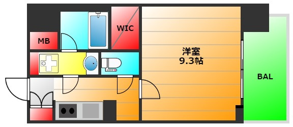 セイワパレス京町堀の間取り|建具・床材などは階数によって違います。
