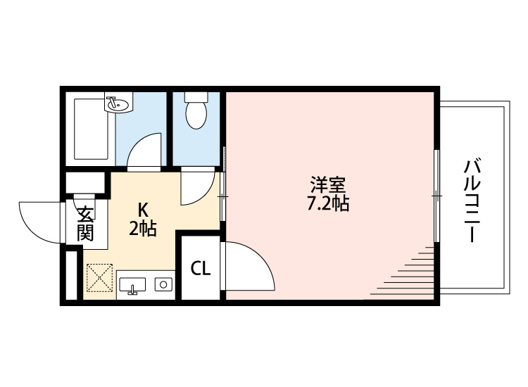 クレール三山の間取り
