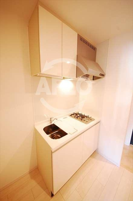 スプランディッド難波のキッチン|スプランディッド難波　ガス2口コンロシステムキッチン