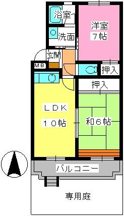 グレイシャス室見の間取り