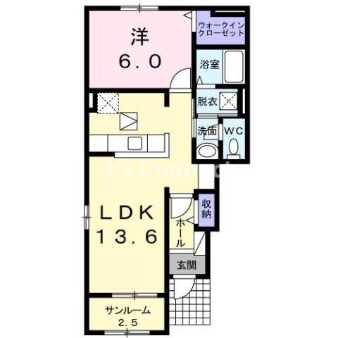 【間取り】 | ブランドール西館Ａ