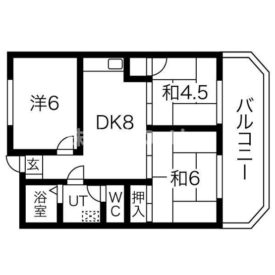 【間取り】 | 北本町パールハイツ