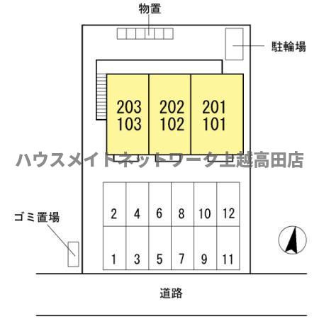 バムセプレイス Ⅱの区画図|配置図