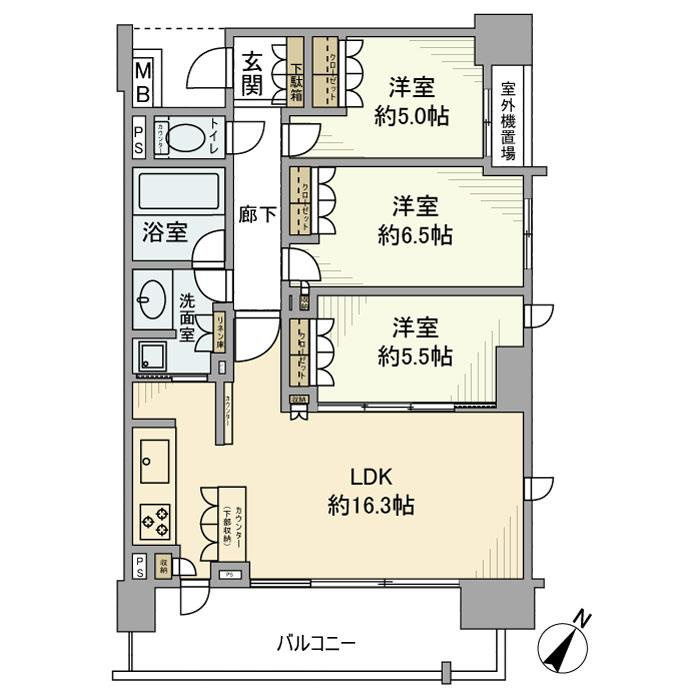 アデニウム新小岩Ⅱの間取り