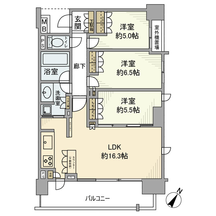 アデニウム新小岩Ⅱの間取り