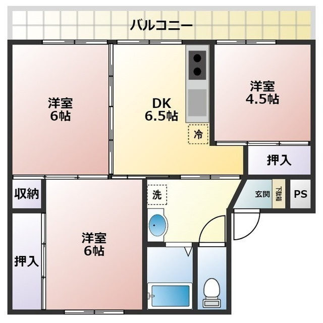 ヴィラナリー新山2号棟の間取り